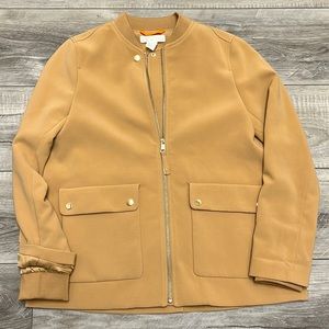 H&M beige bomber blazer jacket